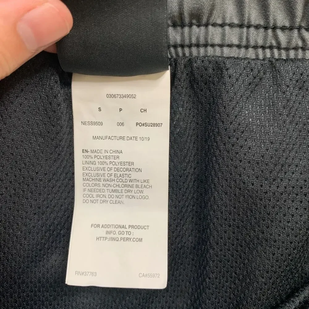 Nike Swim Shorts Mens Small Black Blue Surge 9-Inch Volley Swimwear‎ Brief Lined